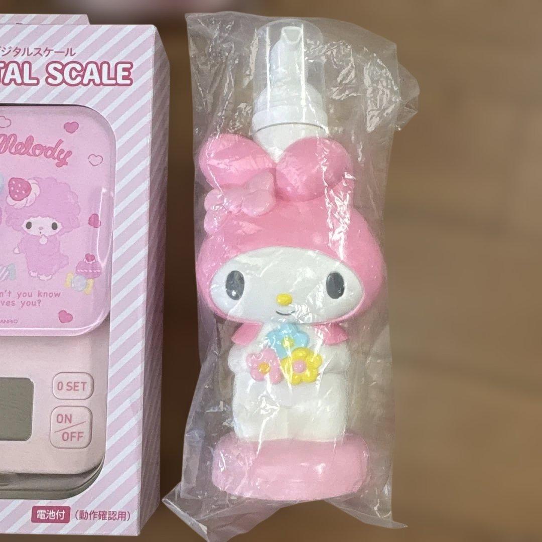 未使用 サンリオ マイメロディ 洗濯バサミ スケール ポンプボトル