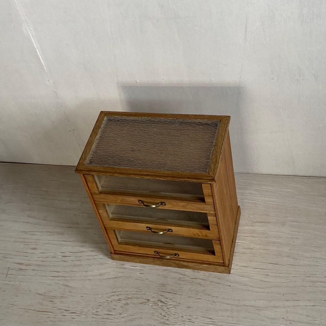 古い木製3杯 小引き出し 小物入れ 糸ケース 古家具