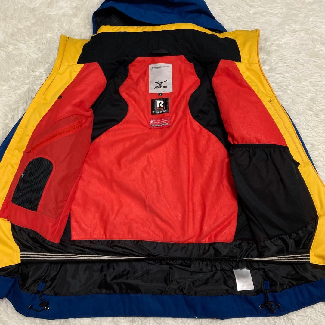 MIZUNO ミズノ スキーウェア 上下セット ブレスサーモ ブルー L