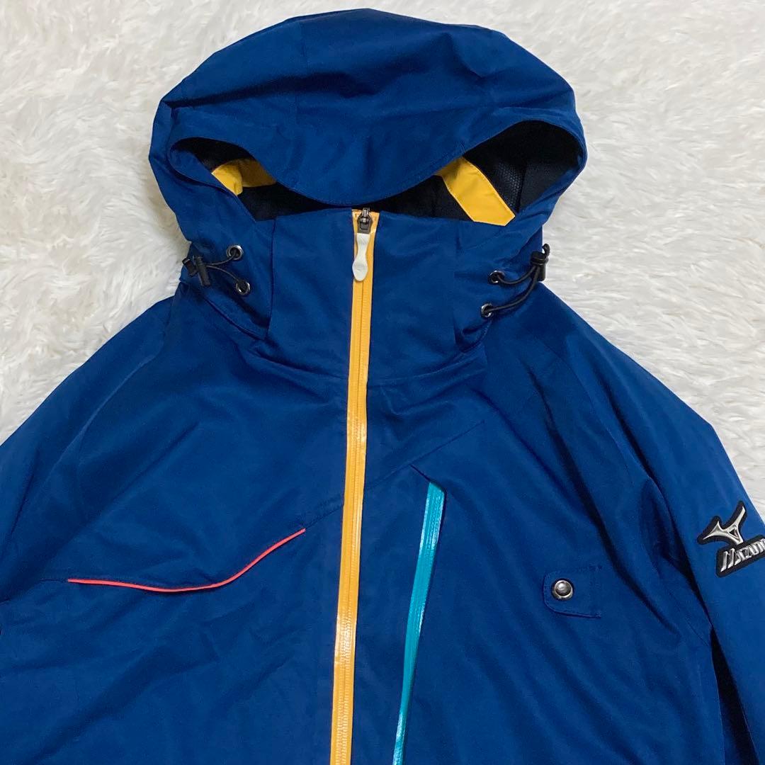 MIZUNO ミズノ スキーウェア 上下セット ブレスサーモ ブルー L