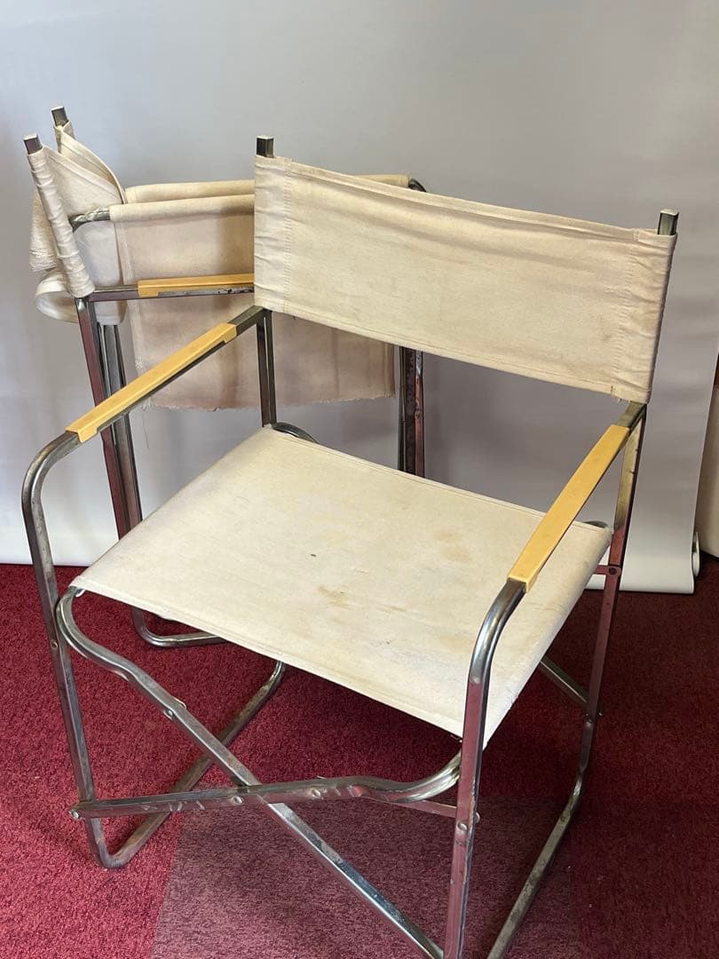 イタリア製 ビンテージ アウトドアチェア　LEROLIN社製　2脚