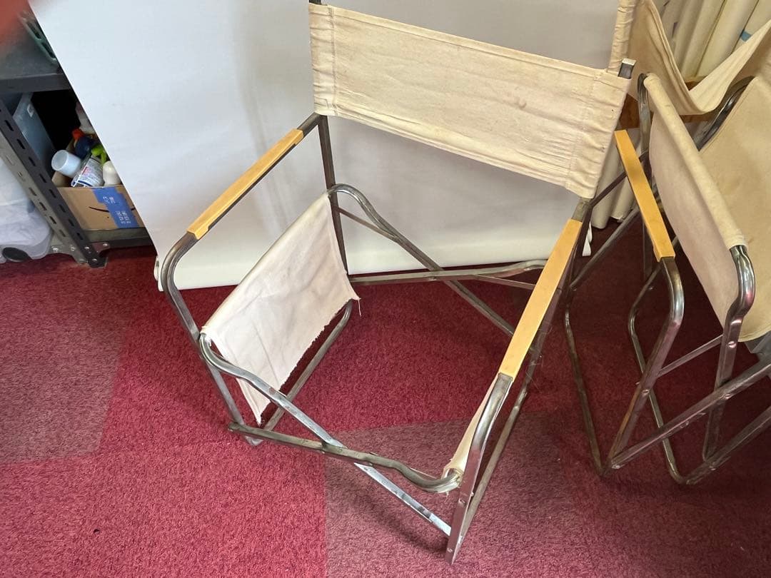 イタリア製 ビンテージ アウトドアチェア　LEROLIN社製　2脚