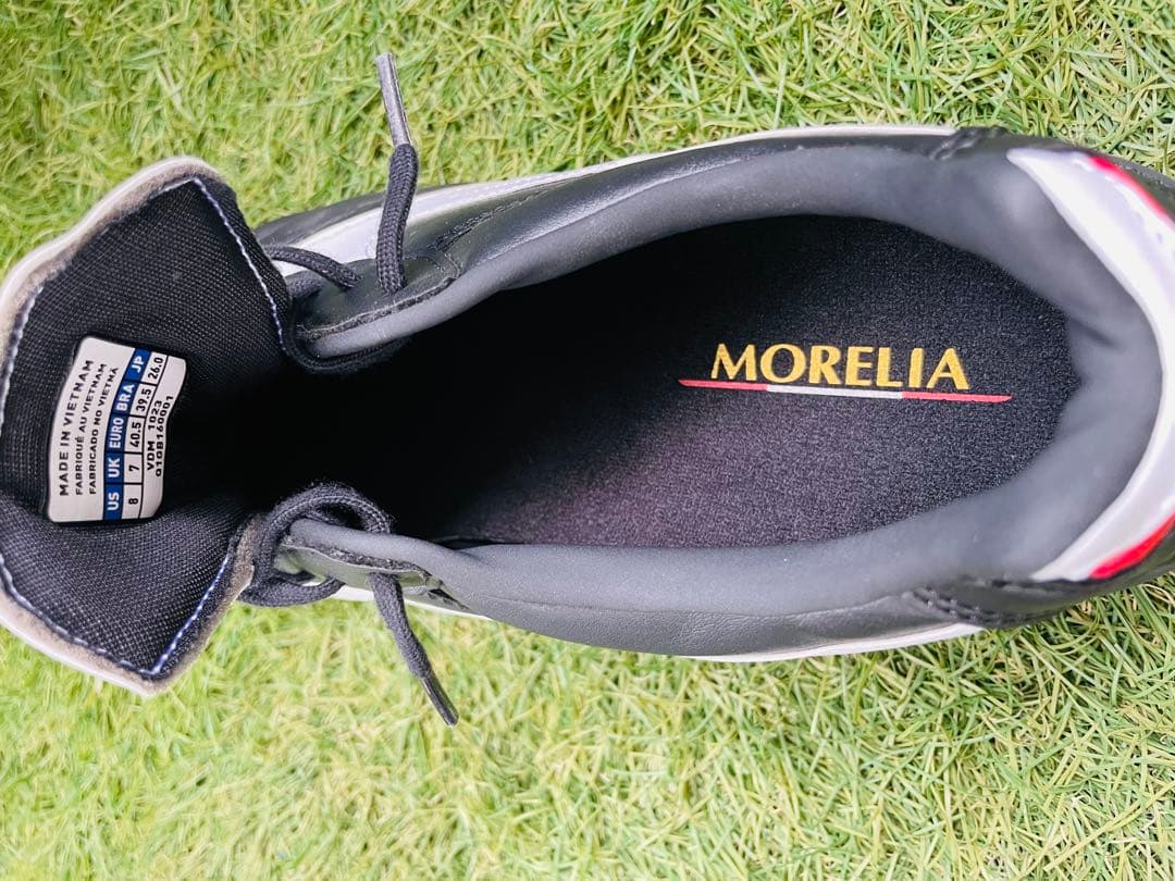 Mizuno サッカーシューズ 専用モデル ブラック/ホワイト　モレリア TF