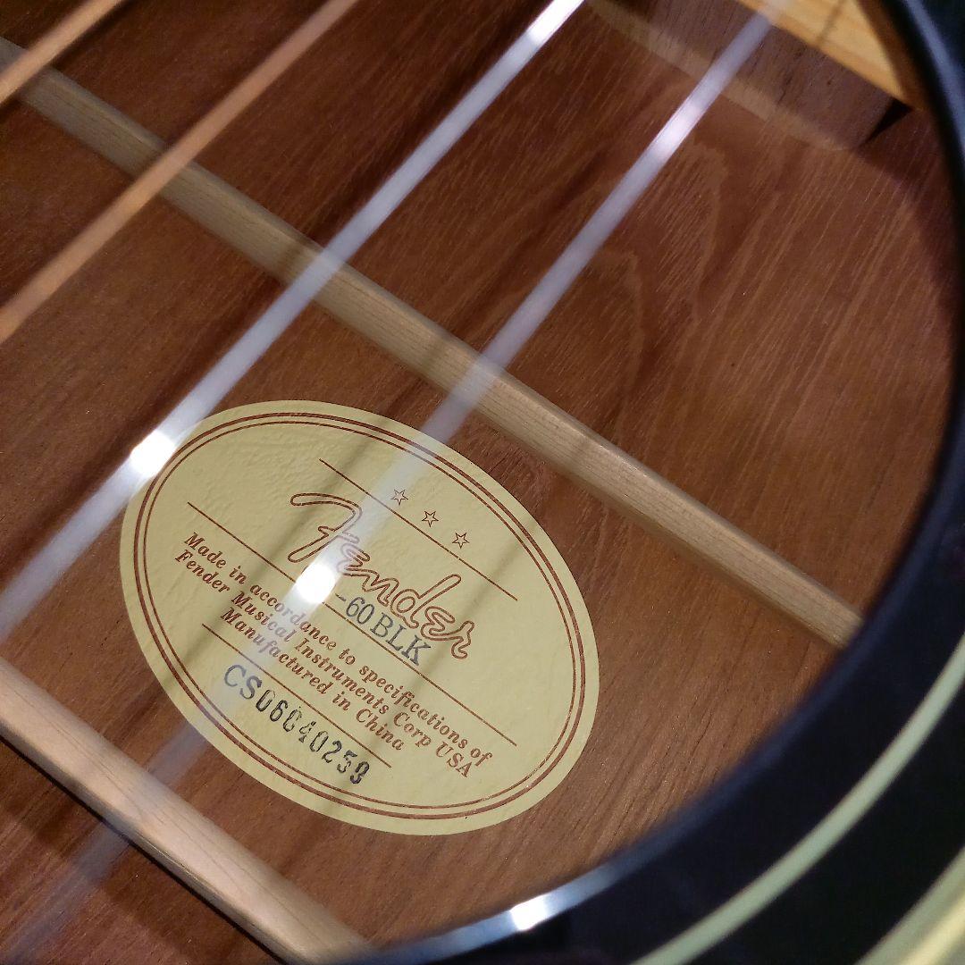 Fender アコースティックギター CD-60 BLK ブラック