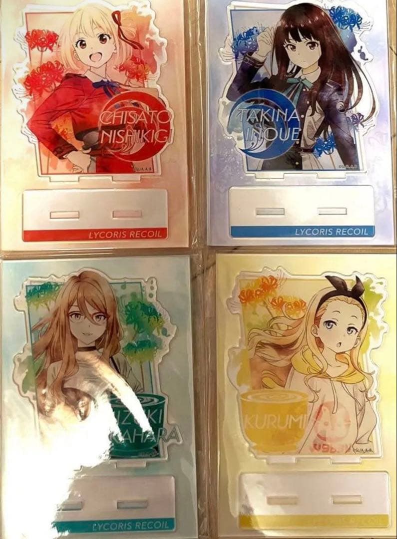 リコリコ　リコリスリコイル　アクリルスタンド　たきな　クルミ　千束　ミズキ