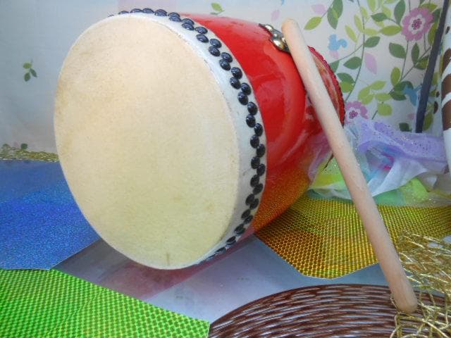 個数限定　新品未使用(送料無料)14.000円　エイサー用小太鼓14cm撥付き