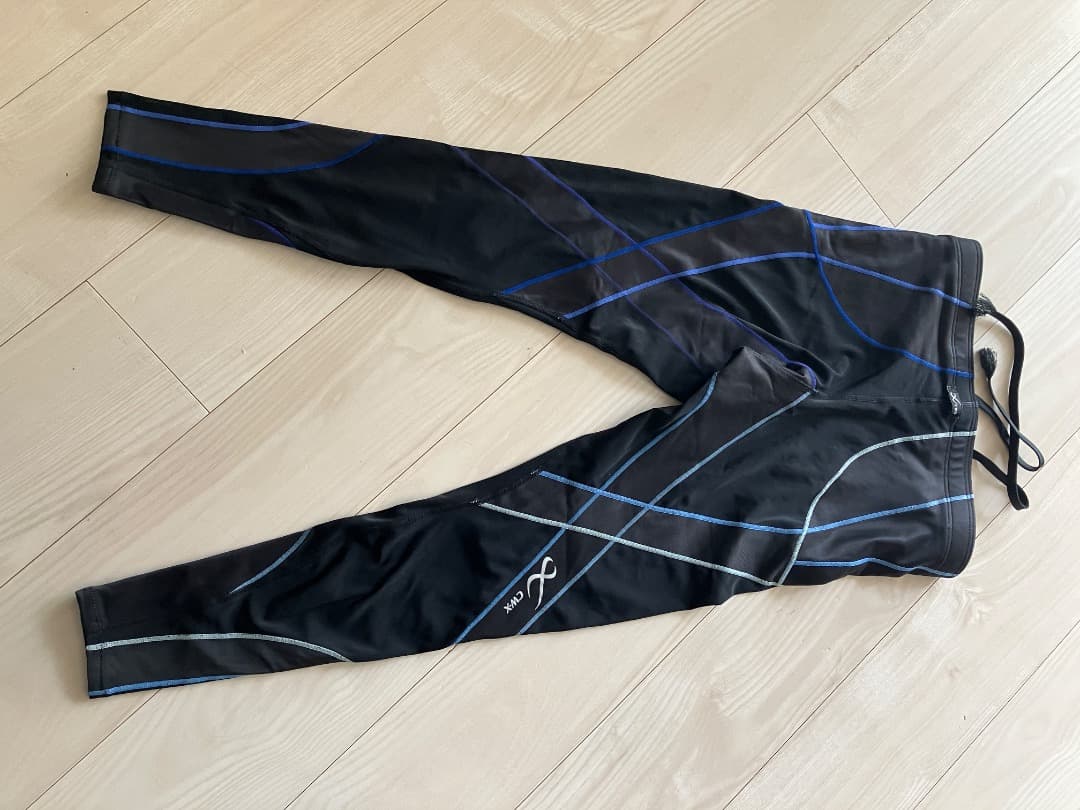 【美品】CW-X スポーツタイツ　サイズM　HZO639　ブルー