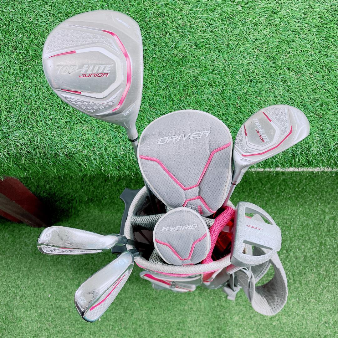 TOP FLITE ジュニア ゴルフクラブ セット 5本　N2171