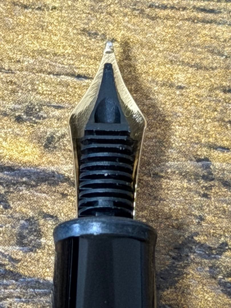 試筆のみ　P145 プラチナライン　14k バイカラー　万年筆　Pix刻印　M