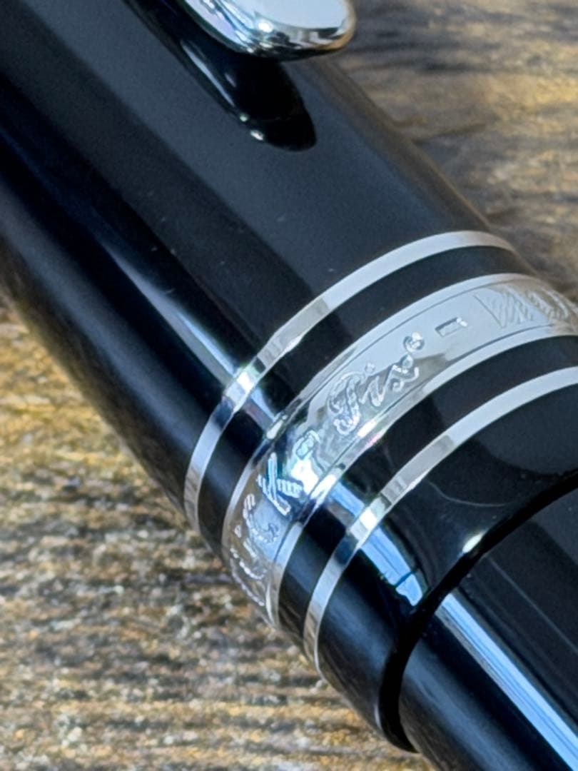 試筆のみ　P145 プラチナライン　14k バイカラー　万年筆　Pix刻印　M