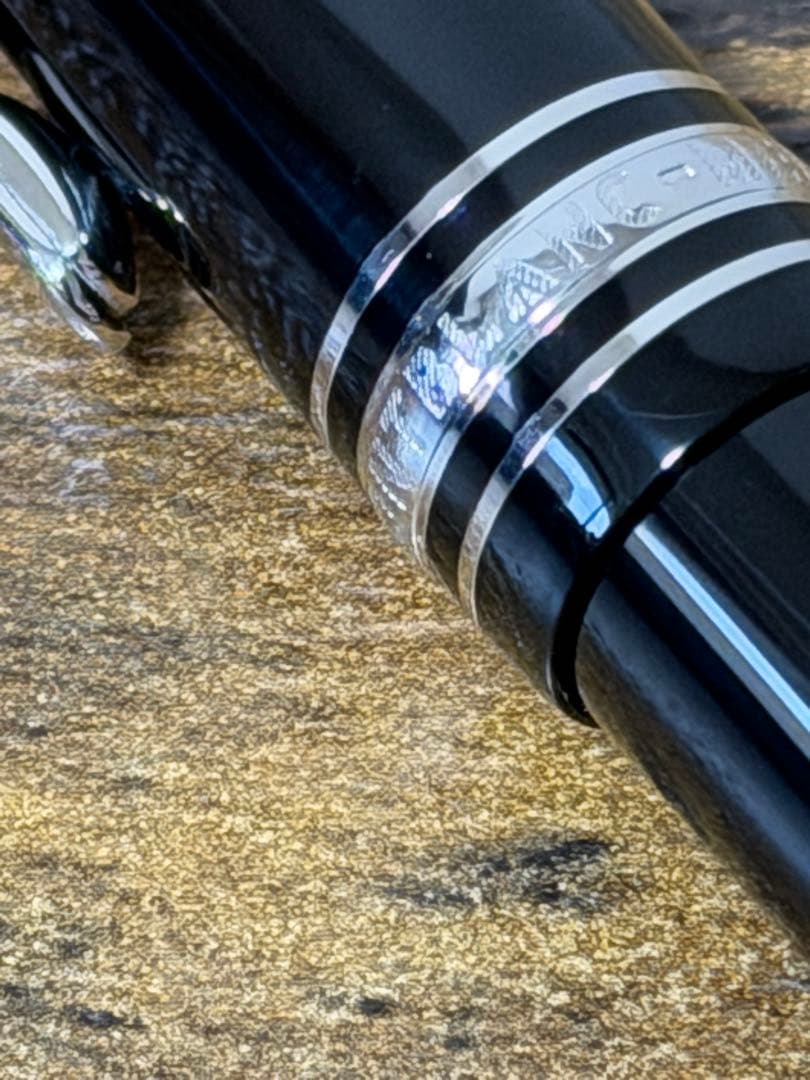 試筆のみ　P145 プラチナライン　14k バイカラー　万年筆　Pix刻印　M