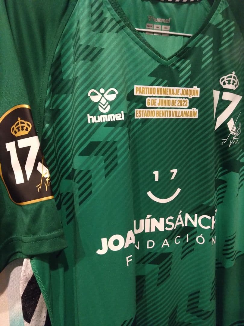 ベティス　ホアキン　引退試合支給品ユニフォーム　証明書