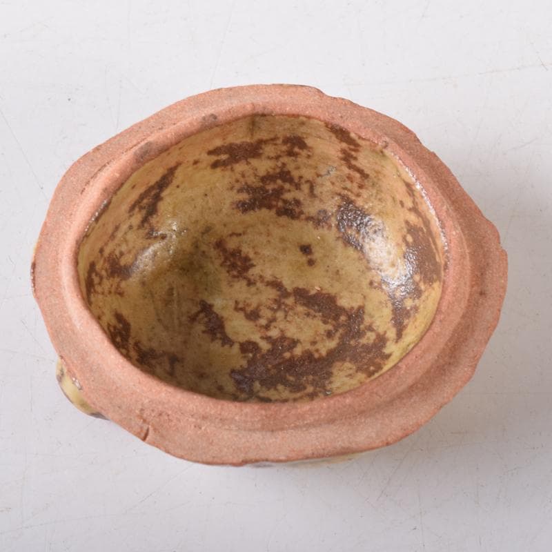 茶道具　松古窯　佐久間芳山作　蕾香合　共布共箱　7684