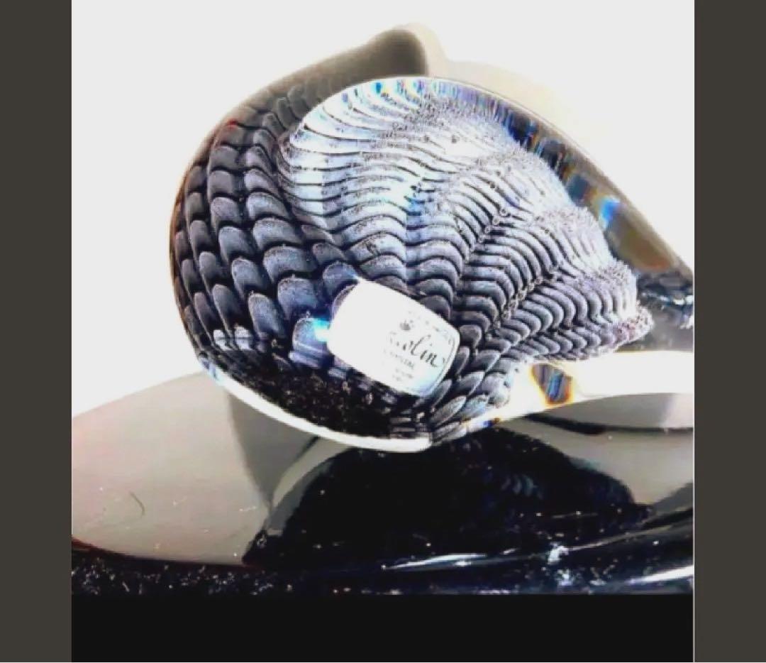 【希少・王室御用達】Marcolin マルコリン ガラスオブジェ 鳥