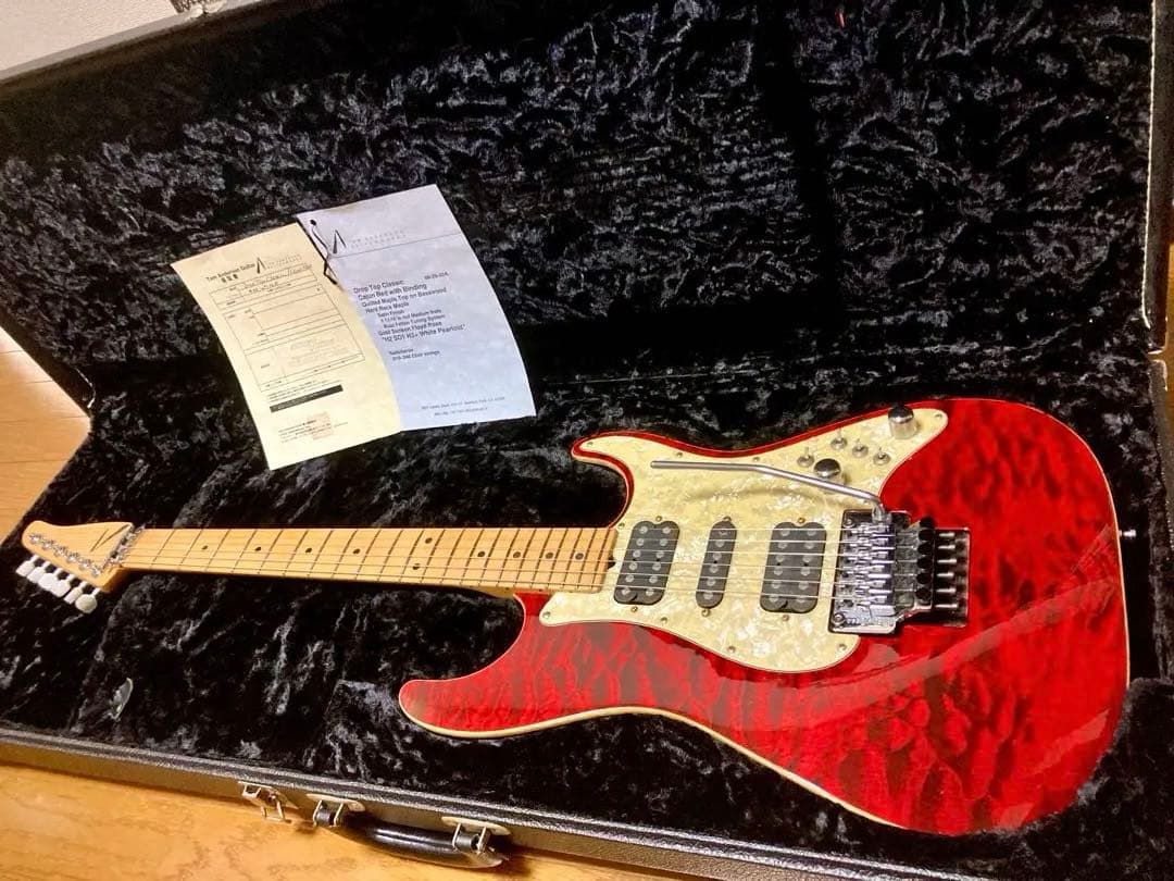 ギター Tom Anderson Drop Top Classic Cajun Red