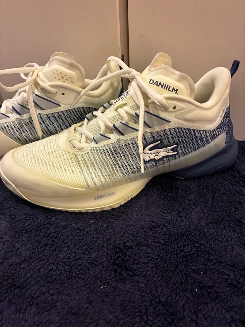 LACOSTE AGLT23 ULTRA テニスシューズ 黄色27 YONEX