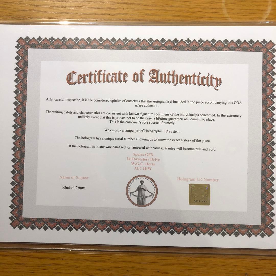 MLB 大谷翔平　直筆サイン入りPhoto エンジェルス ドジャース