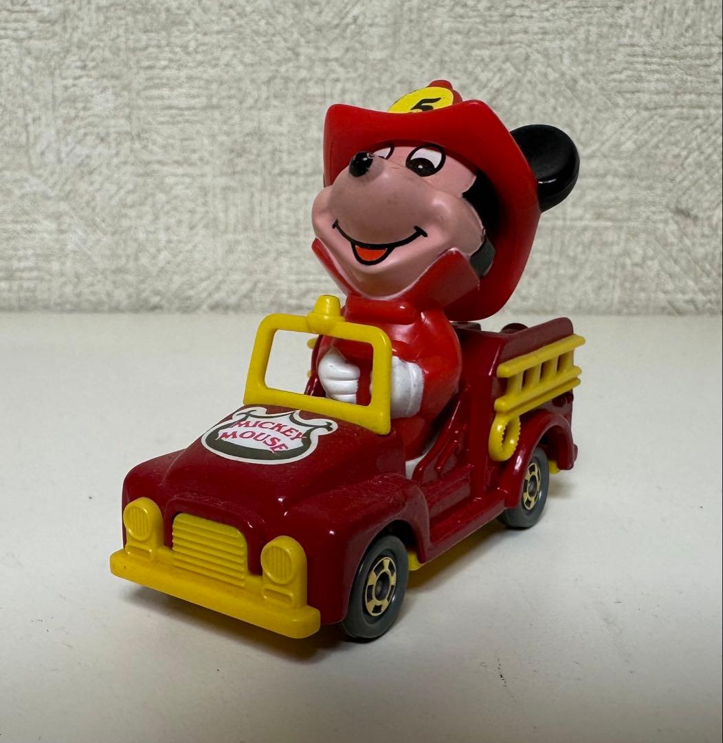 激レア ビンテージ レトロ ミッキーマウス 消防車 トイカー (PD-2)