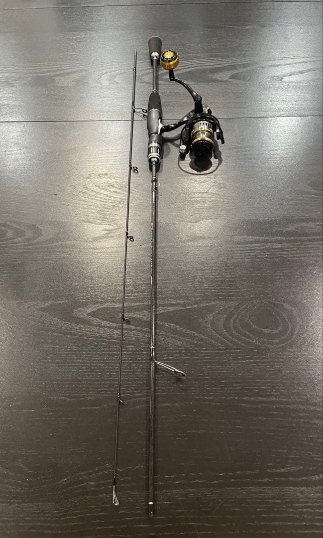 アジング釣りセット2ピースロッド（198㌢）&リール・ダイワ月下美人ワーム8点付