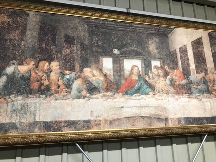 最後の晩餐　　織物