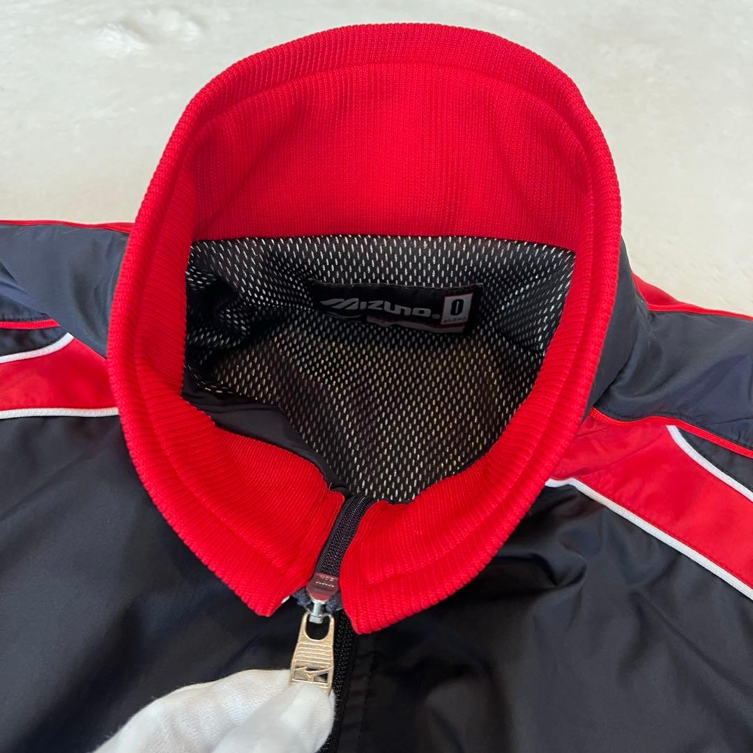 美品✨Mizuno ミズノ グラウンドコート グラコン 中綿 XL 紺 赤
