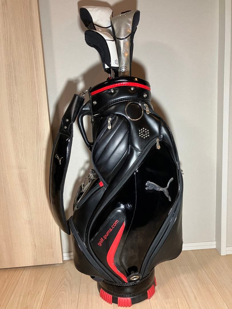 Puma キャディバッグ ブラック/レッド