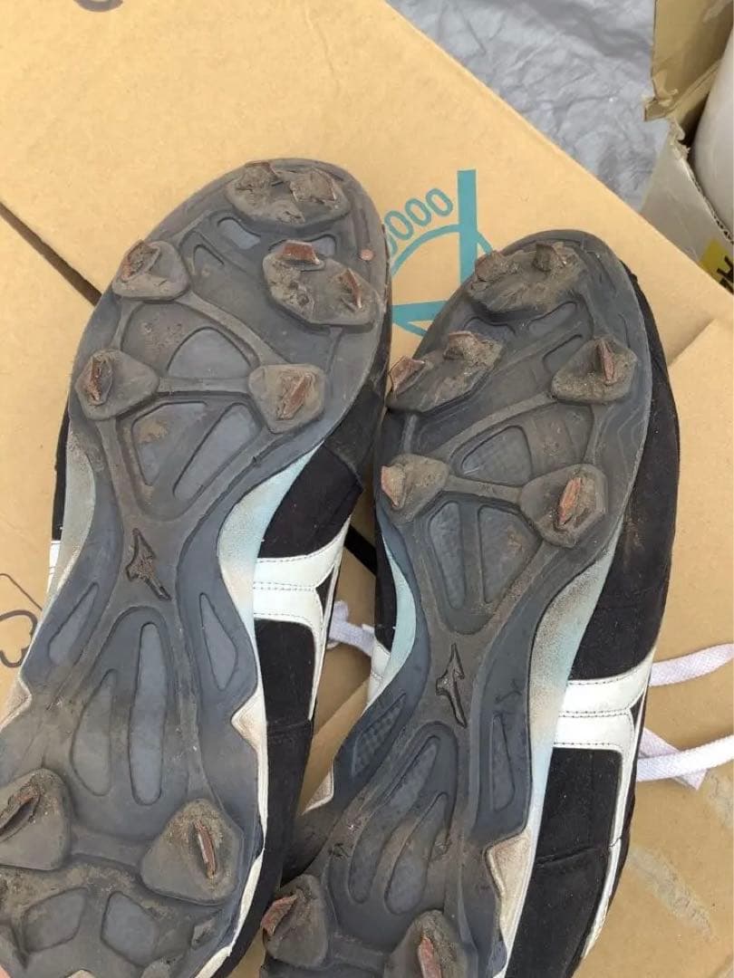 選手支給品 日ハム プロ支給 Mizuno スパイクシューズ 黒 33