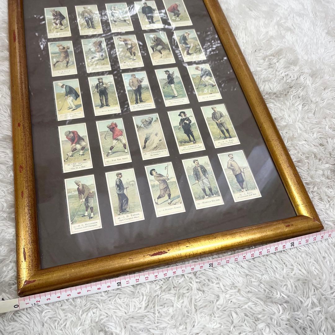 Copes Golfers シガレットカード 額装 18枚セット ゴルフ