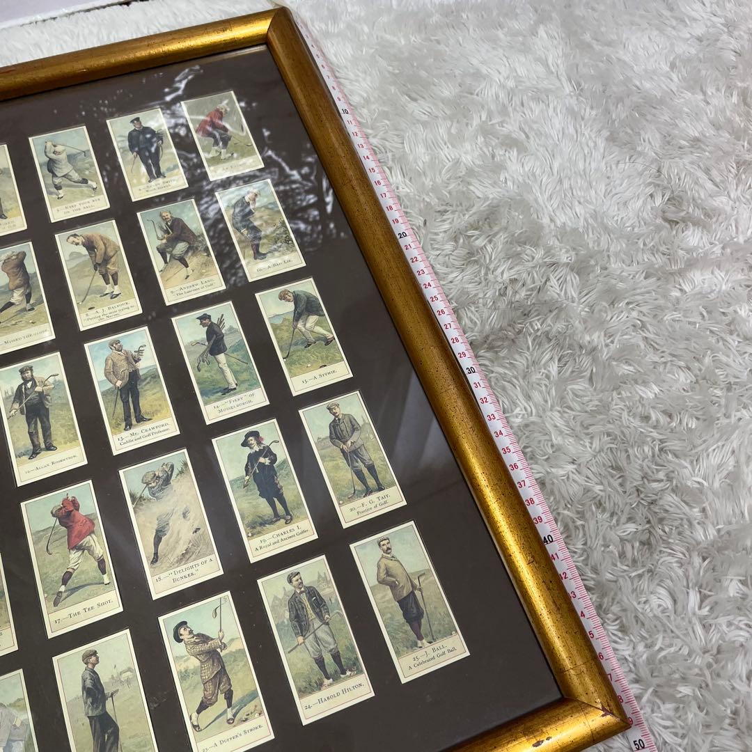 Copes Golfers シガレットカード 額装 18枚セット ゴルフ