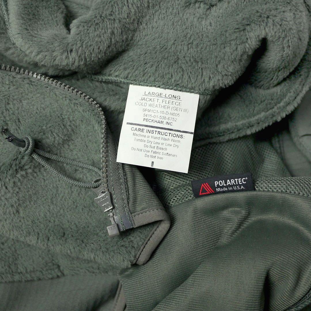 デッド？ミリタリー米軍ECWCSライナー フリースジャケットUS ARMY軍物Ｌ