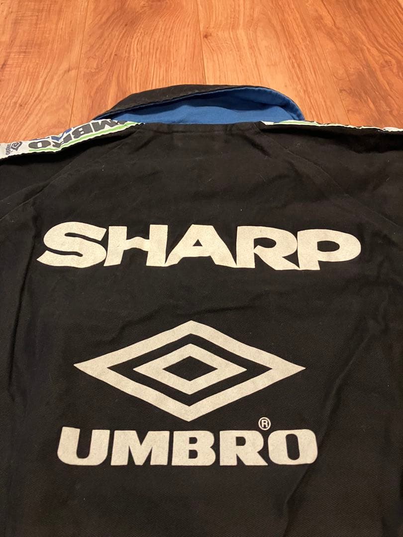 マンチェスターユナイテッド　ビンテージドリルトップ SHARPロゴ 黒
