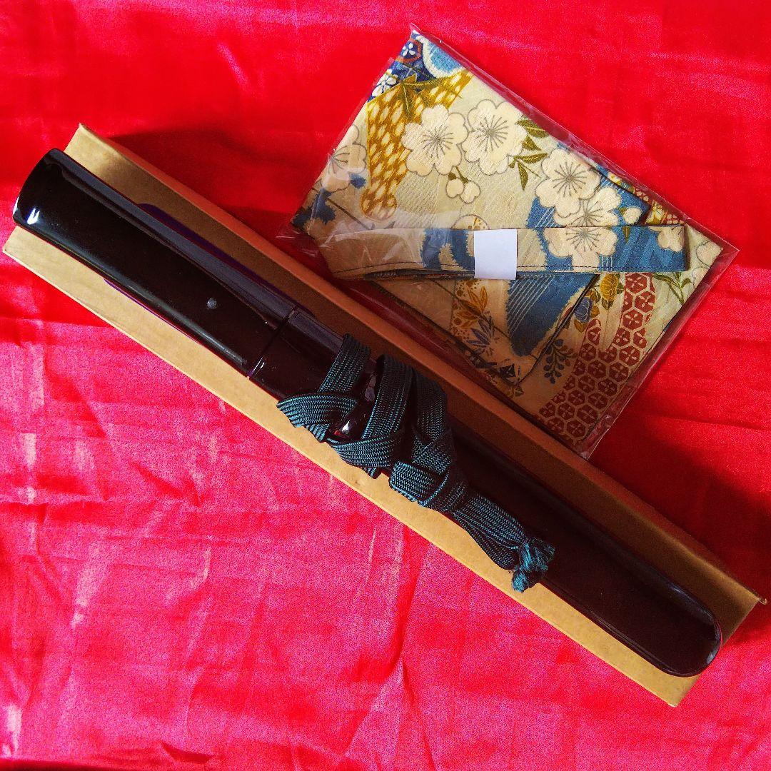 阿*齋様 短刀　模造刀　尾形刀剣　黒鞘６寸木製黒塗り未使用保存品　置物■必ず説明