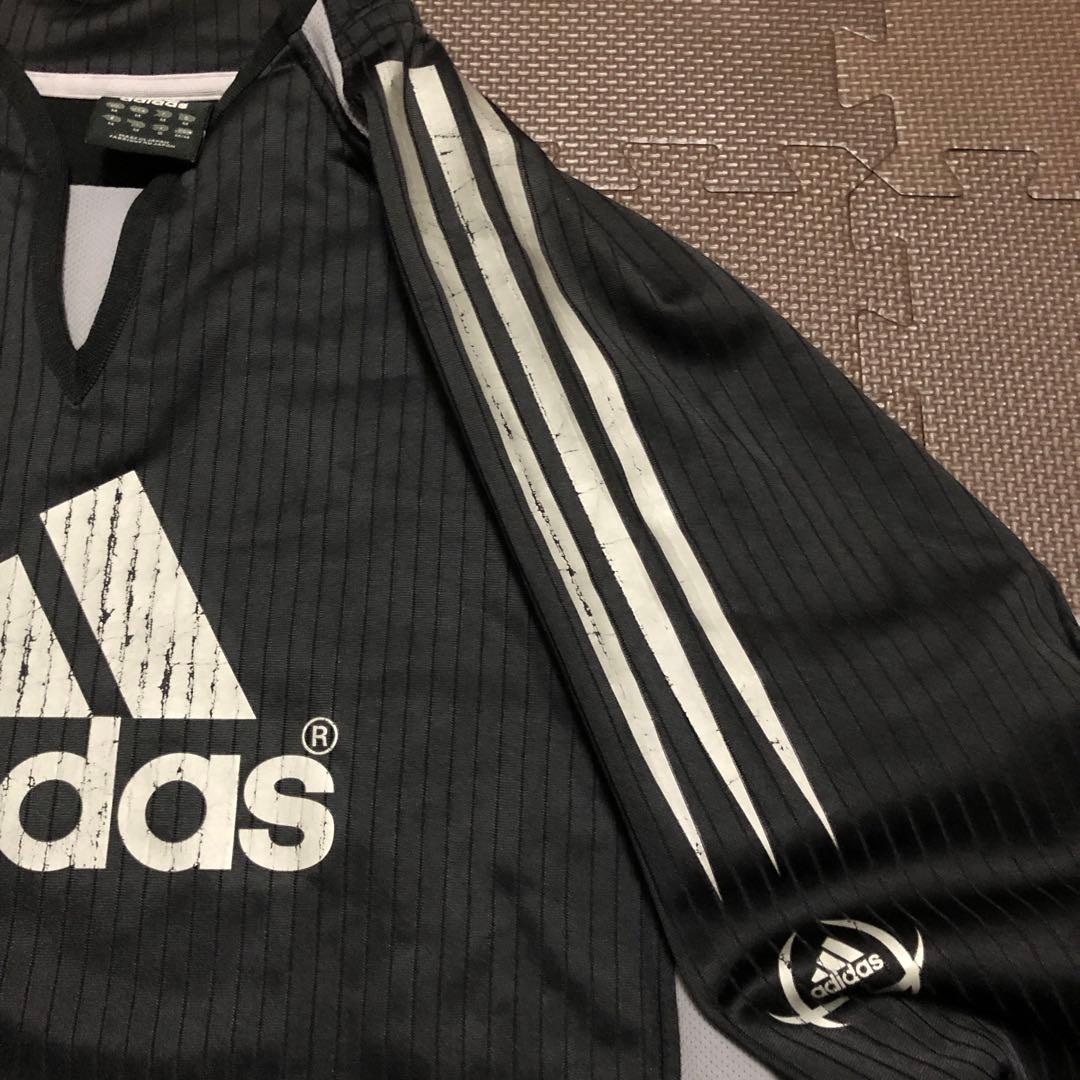 00's adidas ジャージセットアップ 上下 メンズ ブラック グレー