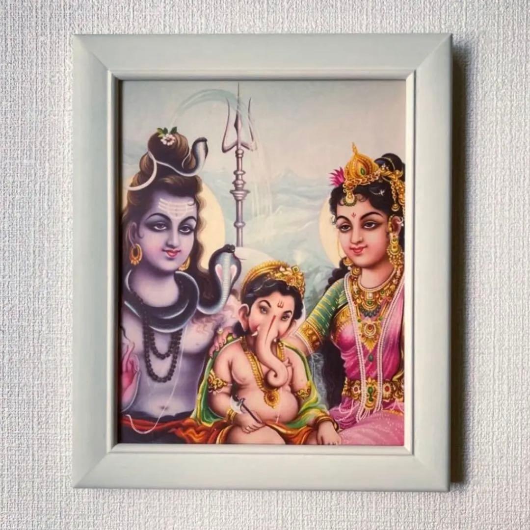 シヴァファミリー　額縁付　　　　　　　　　ビンテージポスター