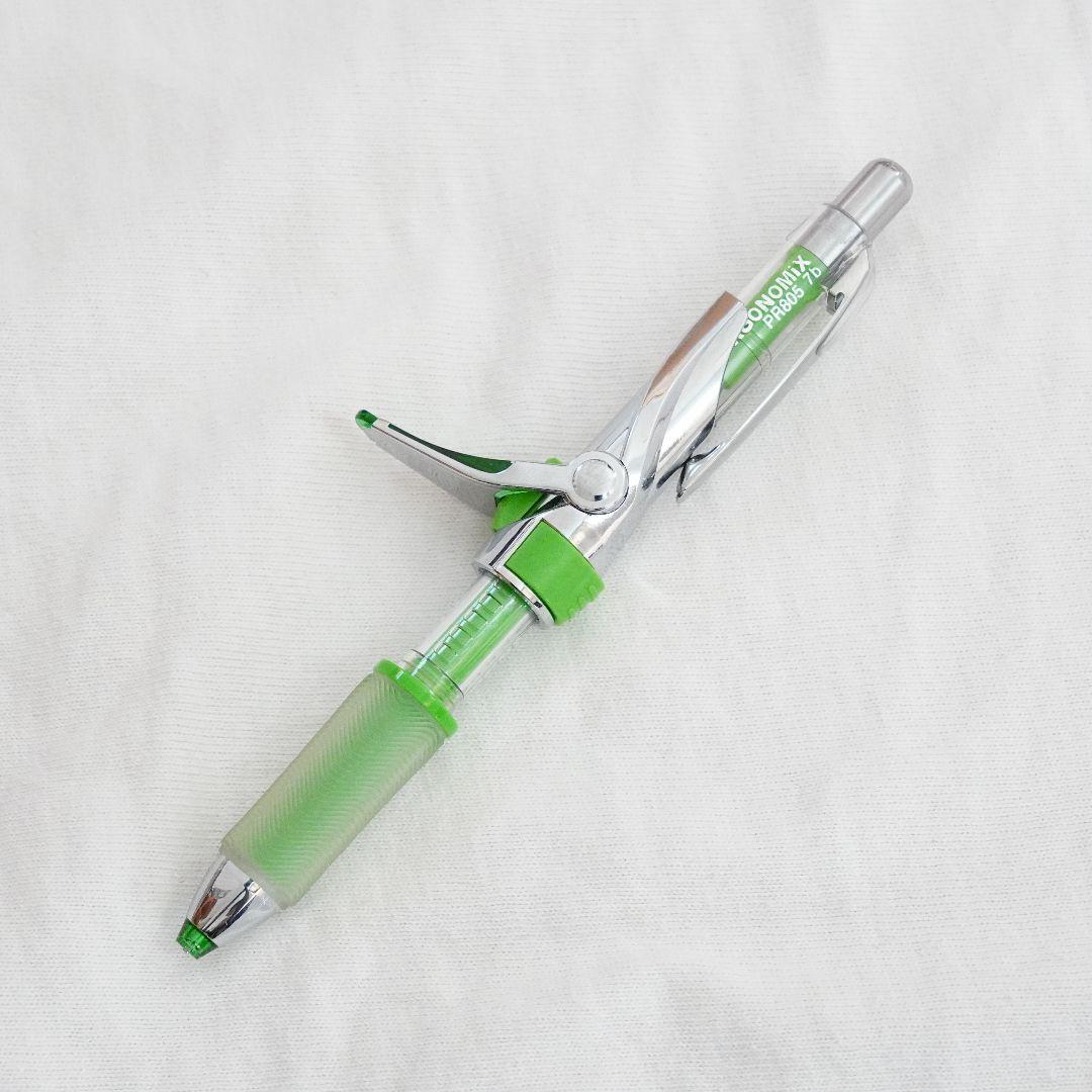 ぺんてる エルゴノミックス　ウィンググリップ グリーン 透明 限定