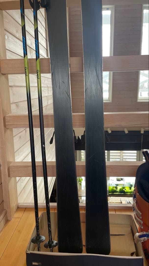 子供カービングスキー板エスコート大人130cmセットビンディングジュニアキッズ