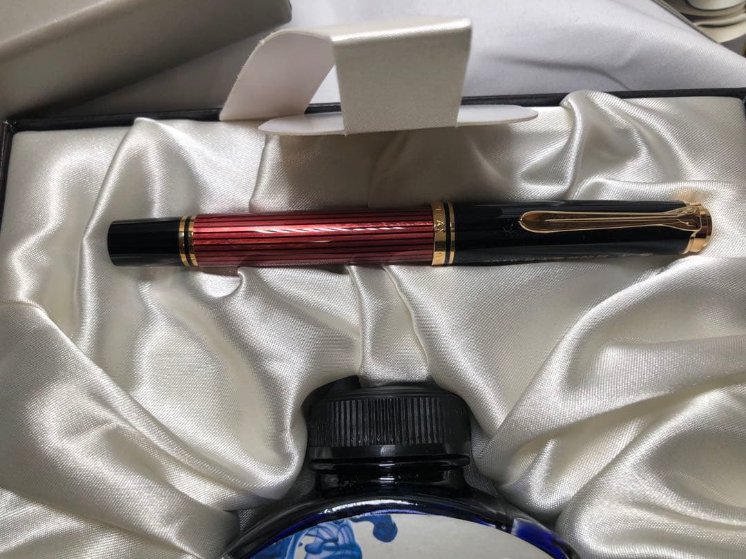 ペリカン　スーべレーン　M600 赤縞　F細字　k14