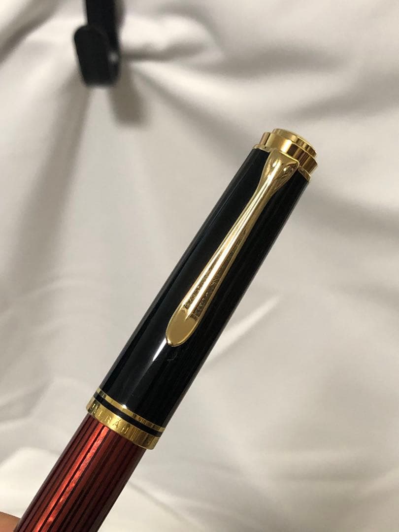 ペリカン　スーべレーン　M600 赤縞　F細字　k14