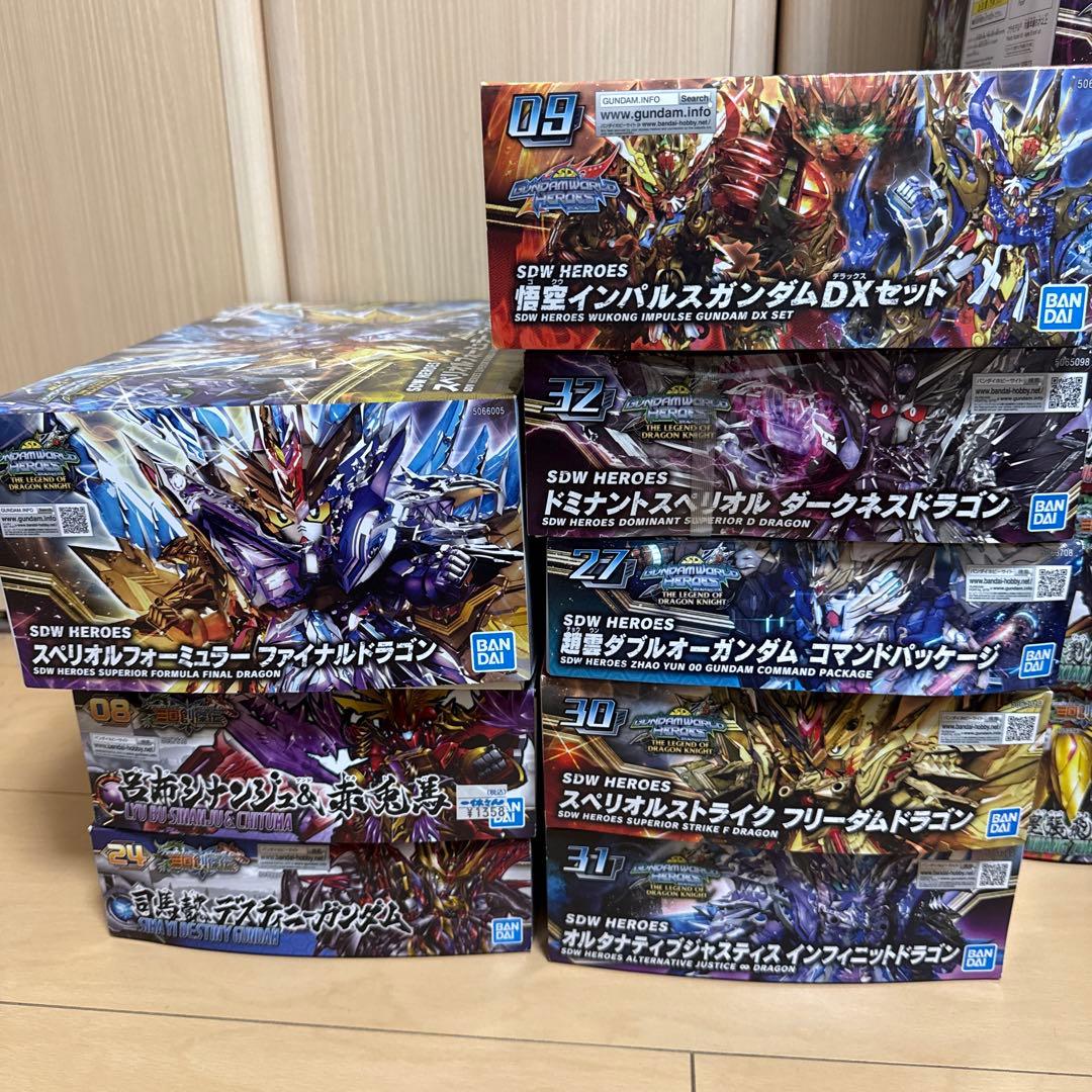 SDW HEROES 16点三国創傑伝9点　SDガンダム25点＋HG3点セット