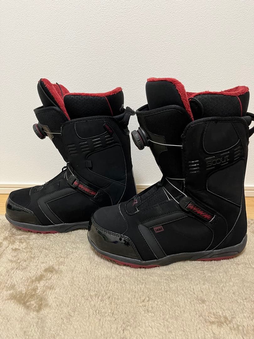 スノーボードブーツ BOA HEAD 26.5cm SCOUT ボア スノボ 黒
