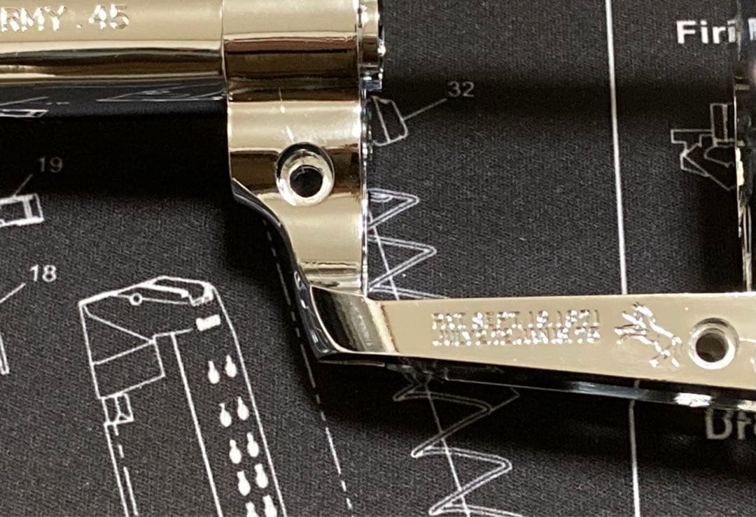 新品 未使用 ハートフォード SAA 用 シルバー シビリアン バレル フレーム