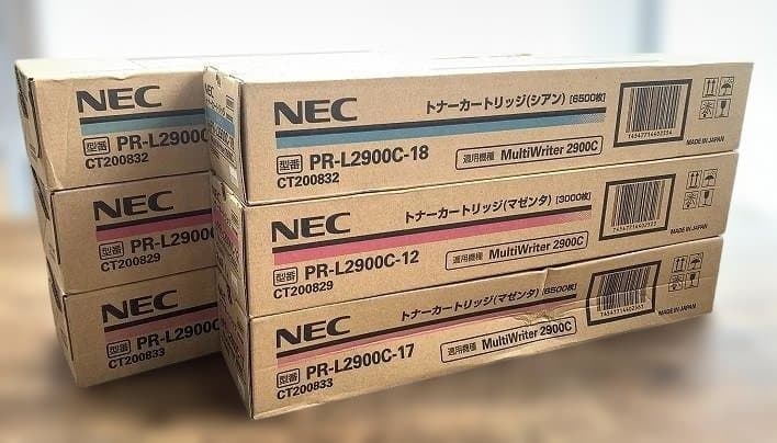 未使用品 NEC 純正トナーカートリッジ PR-L2900C 6本セット