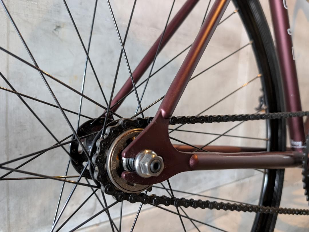 Fuji Feather シングルスピード バイク サイズ52 マットワイン