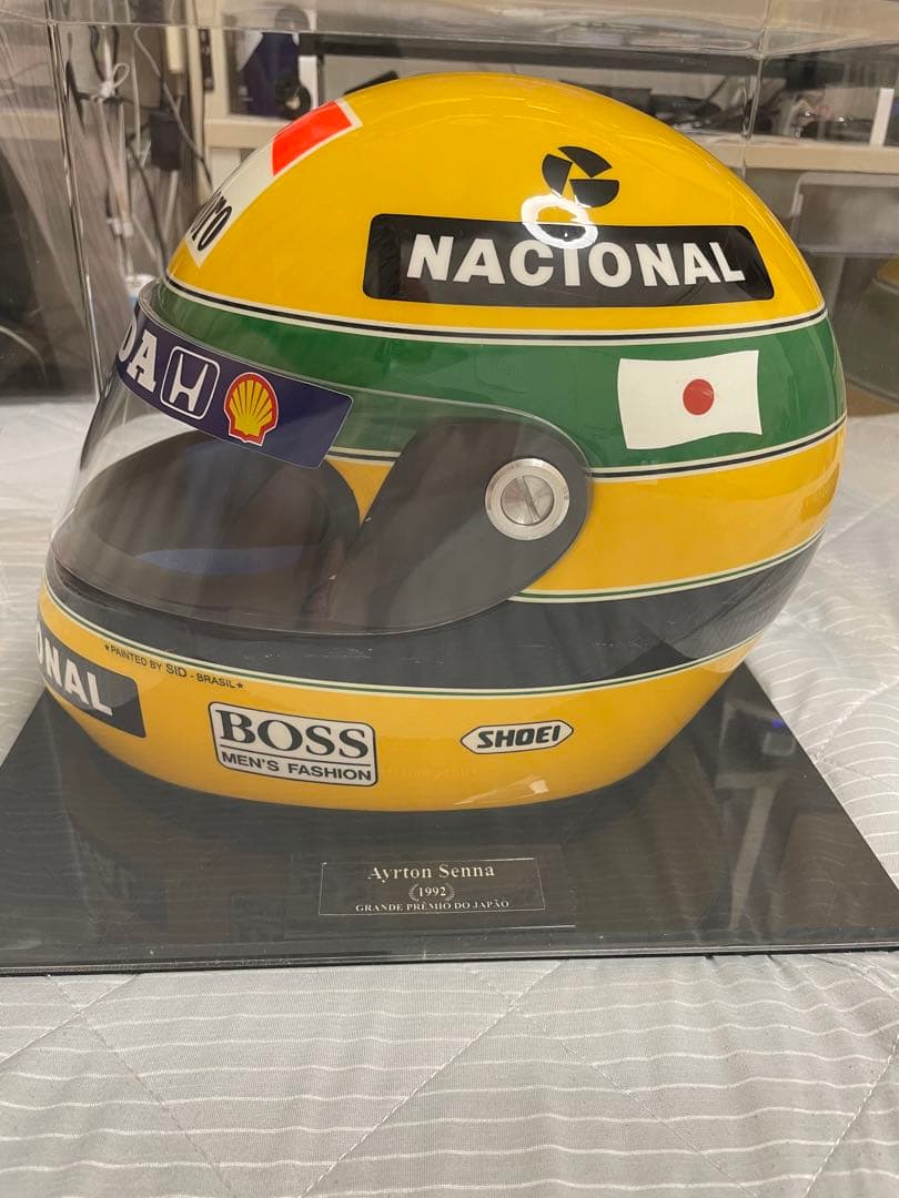 限定100点　アイルトン・セナ　1992 日本GP レプリカヘルメット　証明書付