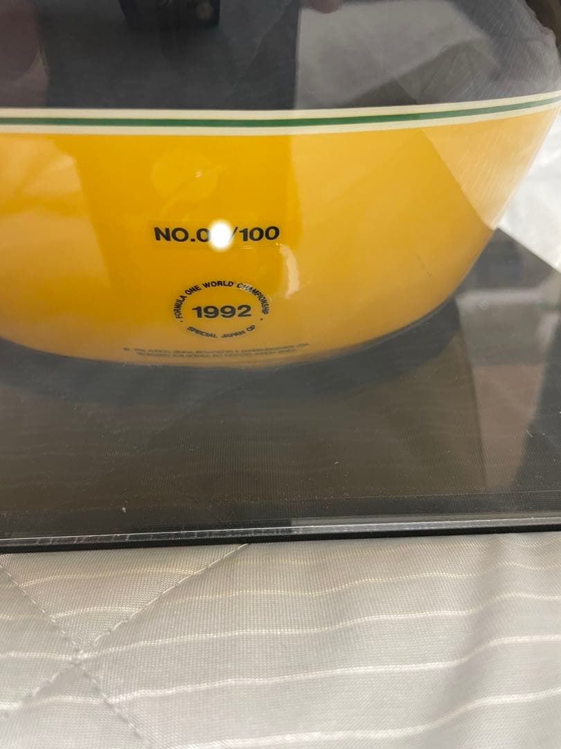限定100点　アイルトン・セナ　1992 日本GP レプリカヘルメット　証明書付