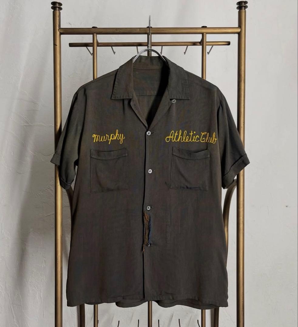 50s ボーリングシャツ　M