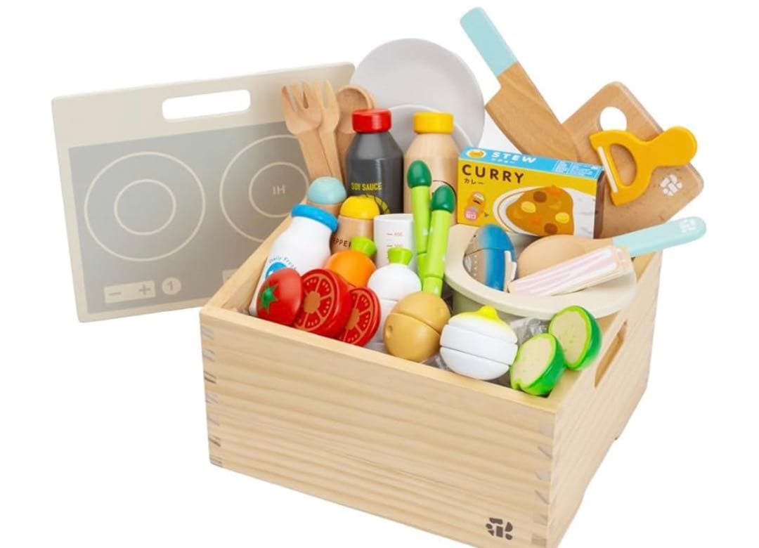 【ウッディプッディ直営限定品】はじめてのおままごと グツグツ煮込みお料理セット