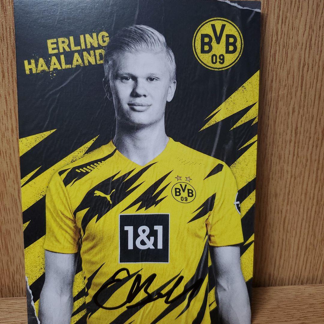 アーリング・ハーランド　直筆サイン　ポストカード