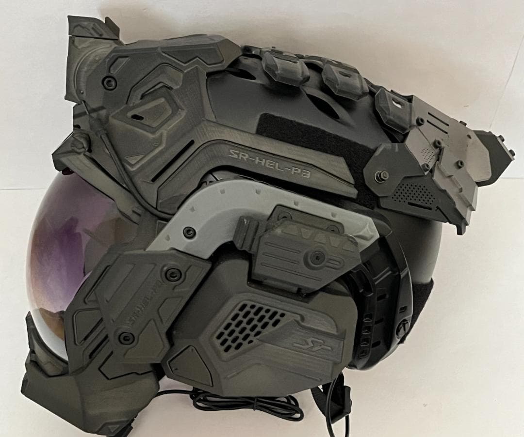 SRU SR-HEL-P3 タクティカルヘルメット 装飾パーツ付 FAN付