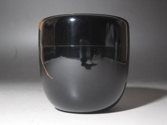 【セール】☆　柿木章　椿蒔絵大棗　裏千家　十五代　鵬雲斎の花押☆y387